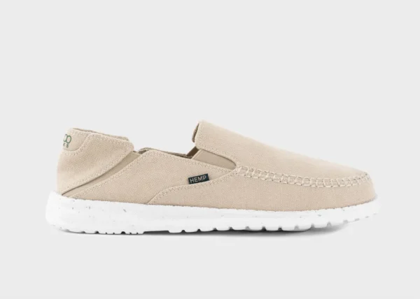 Sunslide Beige Mens Hemp Shoe