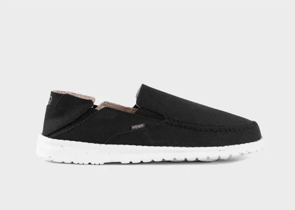 Sunslide Black Mens Hemp Shoe