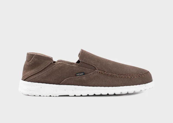 Sunslide Dark Brown Mens Hemp Shoe