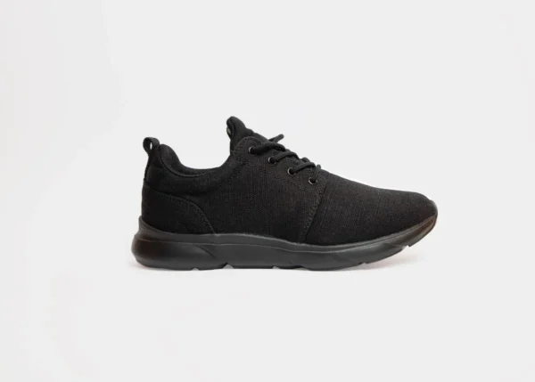 full black hemp shoe